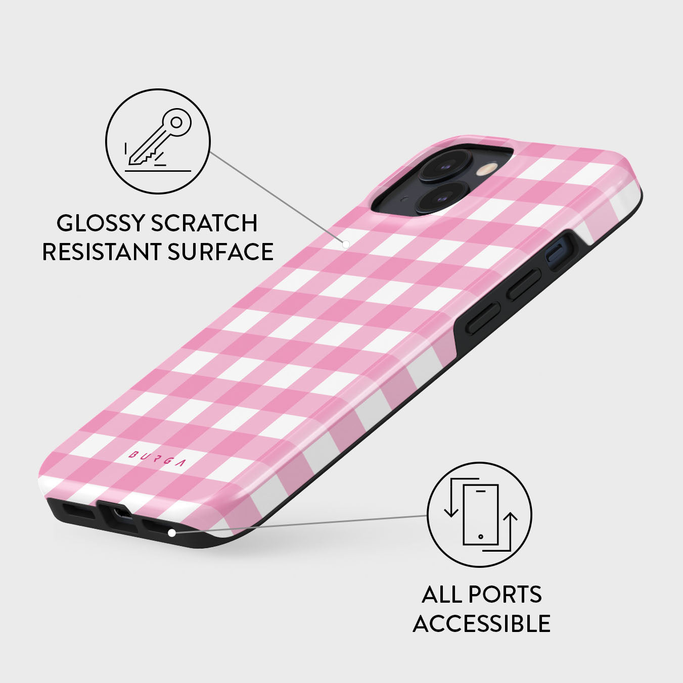 Think Pink - iPhone 15 Case