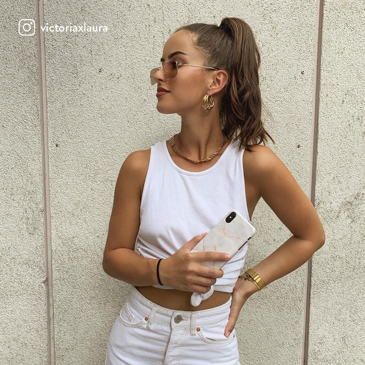 Vanilla Sand - Marble iPhone 15 Case