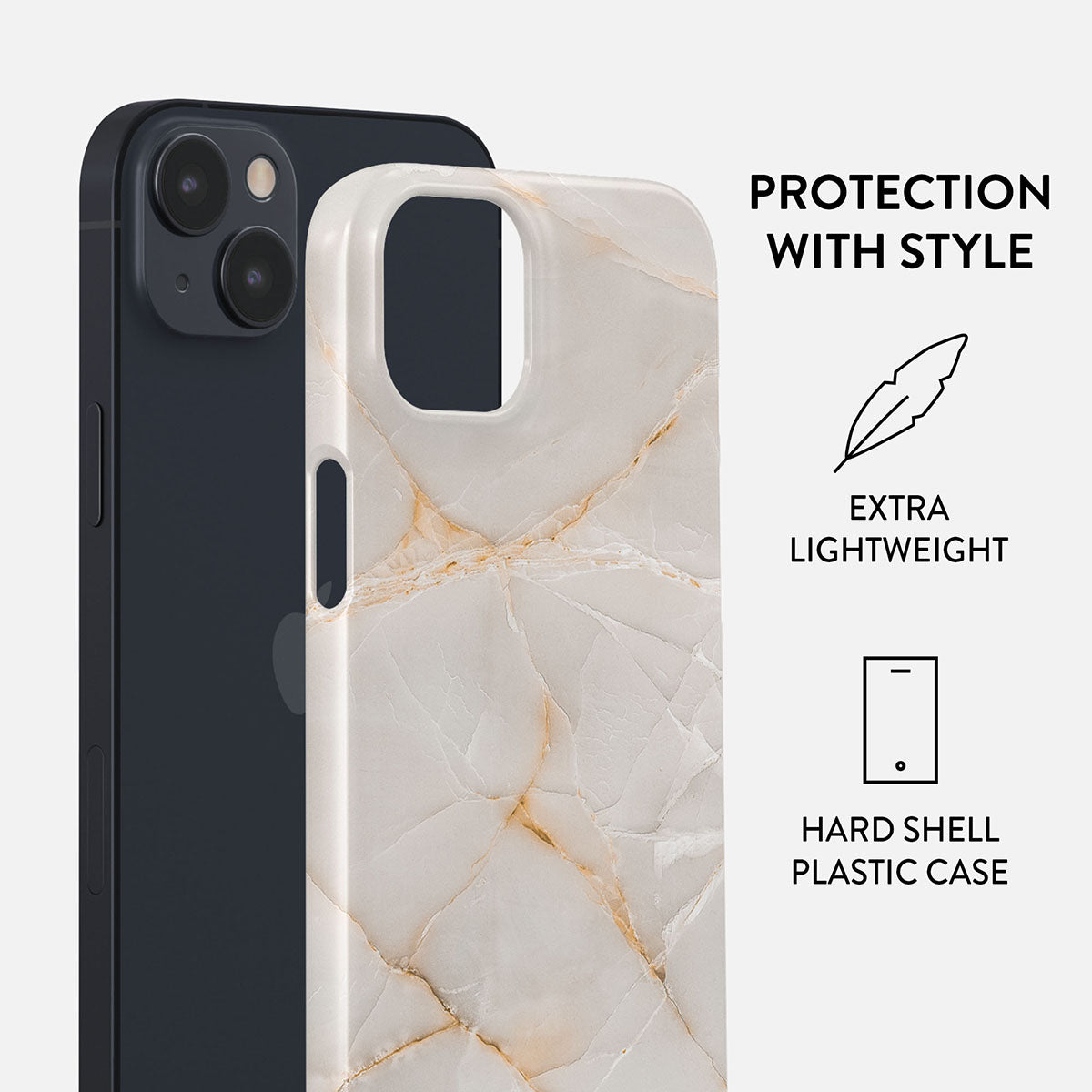Vanilla Sand - Marble iPhone 15 Case