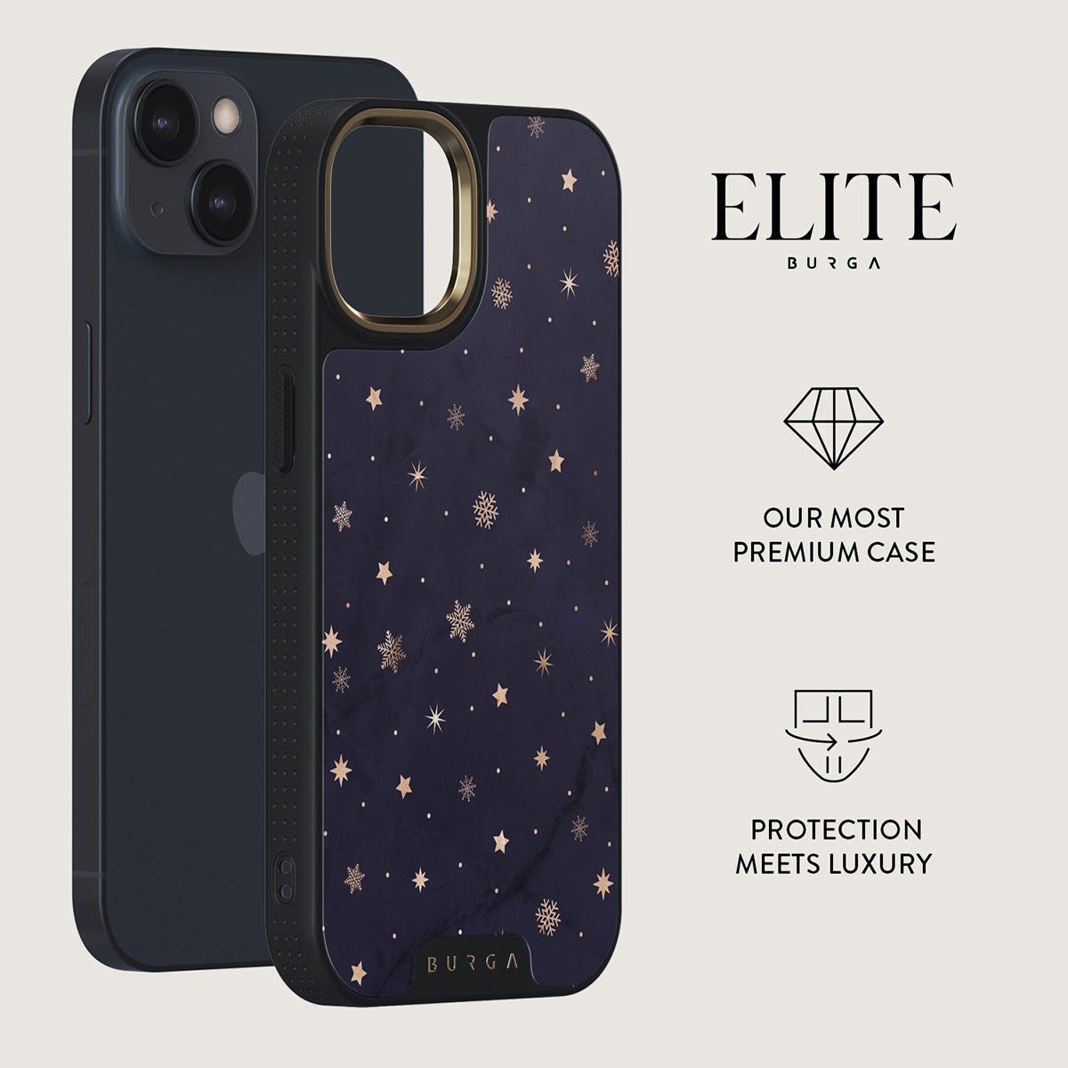 Midnight Kiss - Star iPhone 15 Case