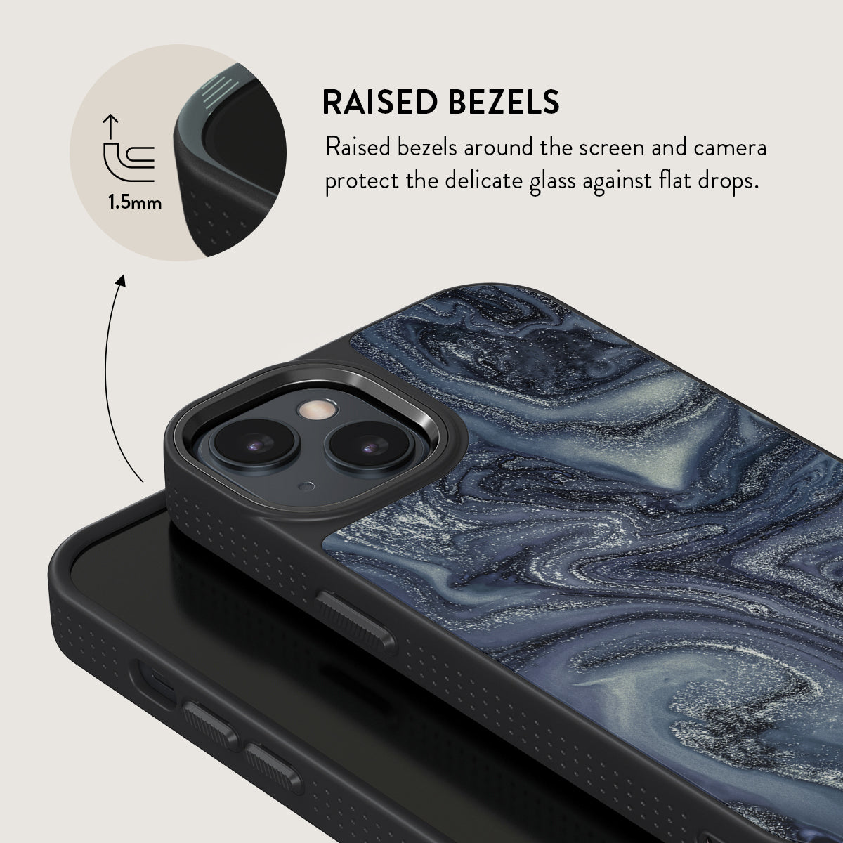 Navy Trench - Blue iPhone 15 Case