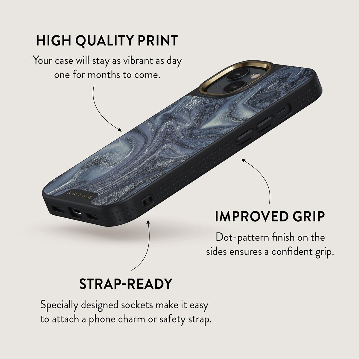 Navy Trench - Blue iPhone 15 Case