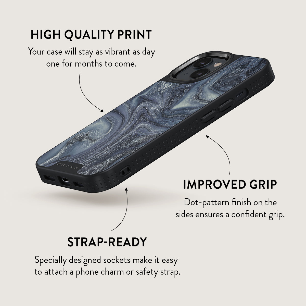 Navy Trench - Blue iPhone 15 Case