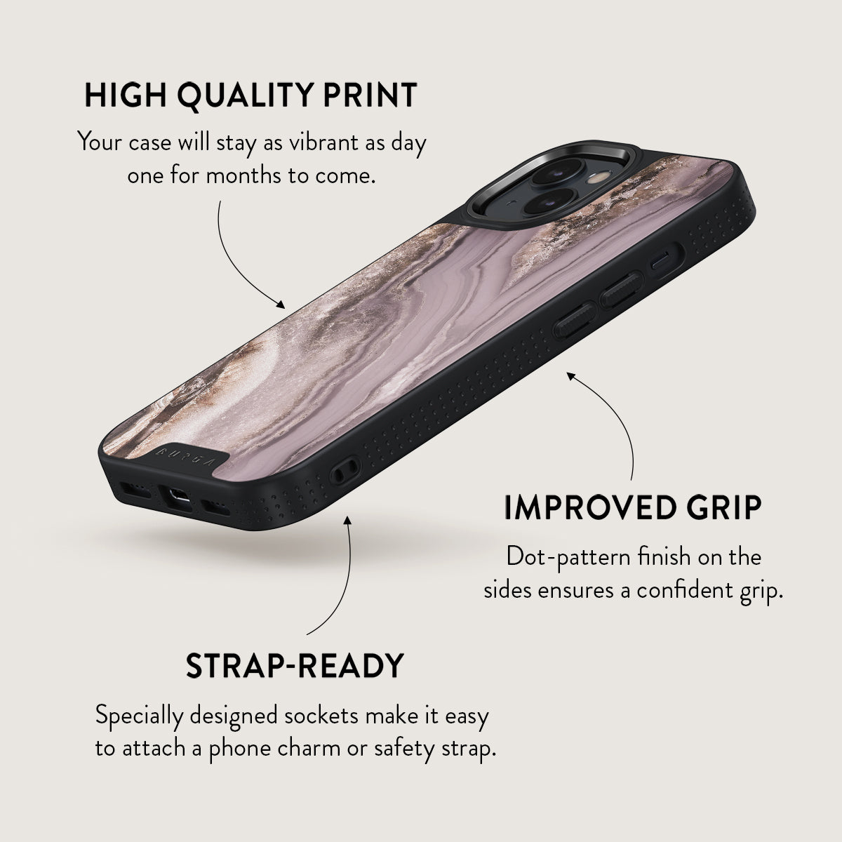 Golden Taupe - Fashion iPhone 15 Case