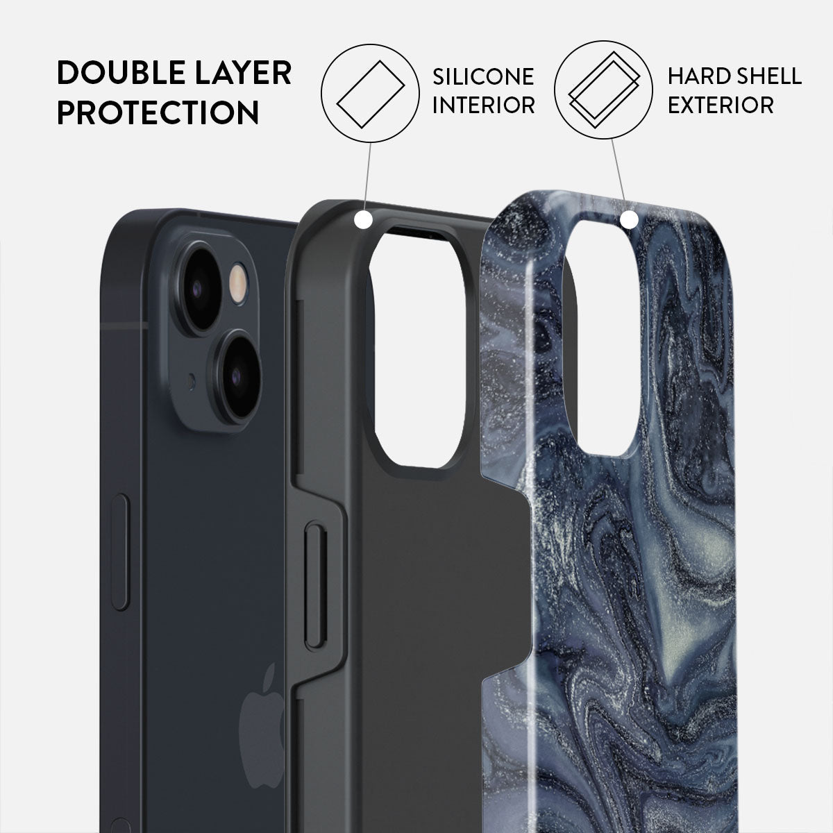 Navy Trench - Blue iPhone 15 Case