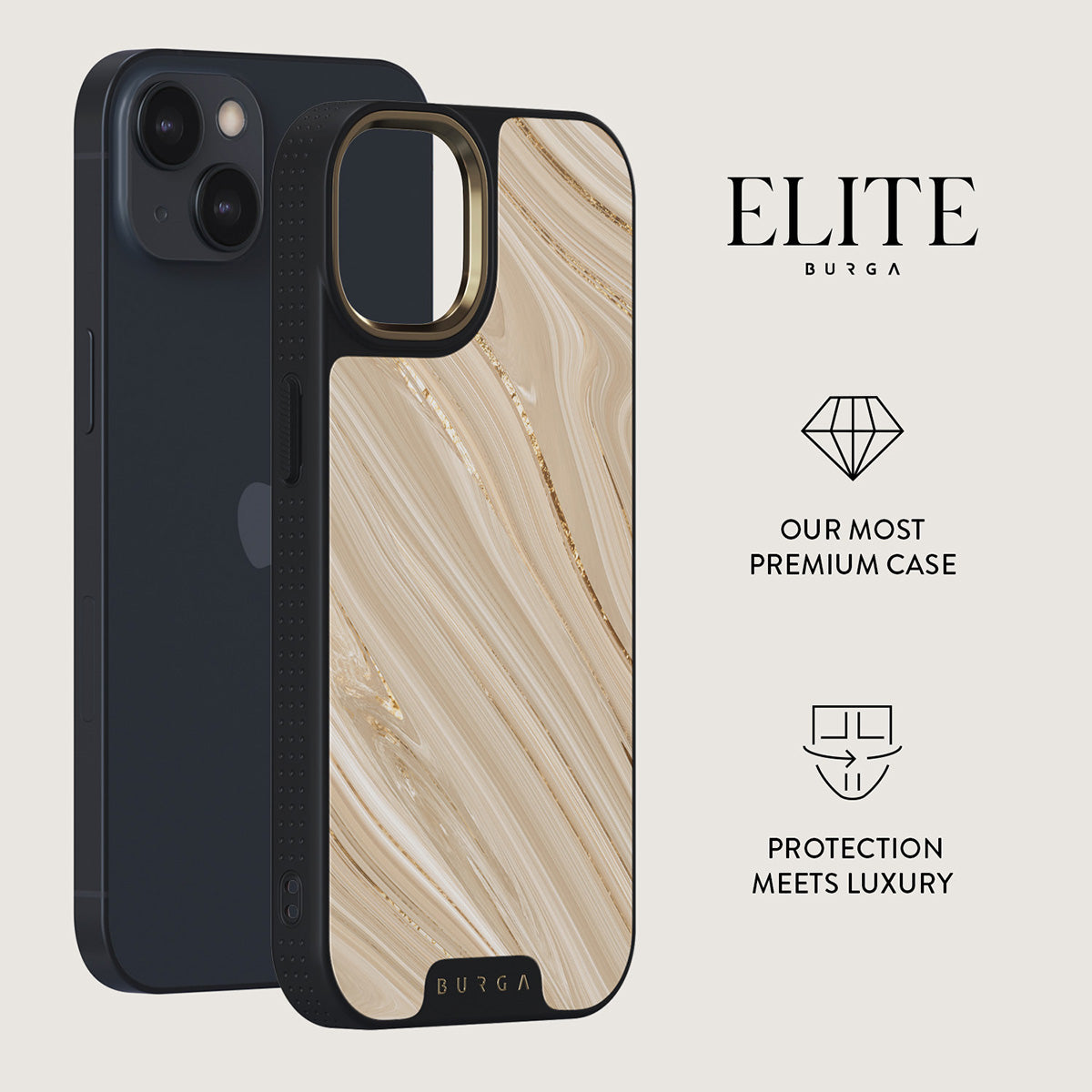 Full Glam - Beige iPhone 15 Case