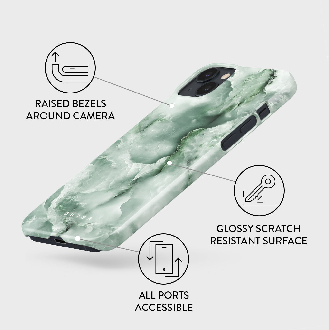 Pistachio Cheesecake - Green iPhone 15 Case