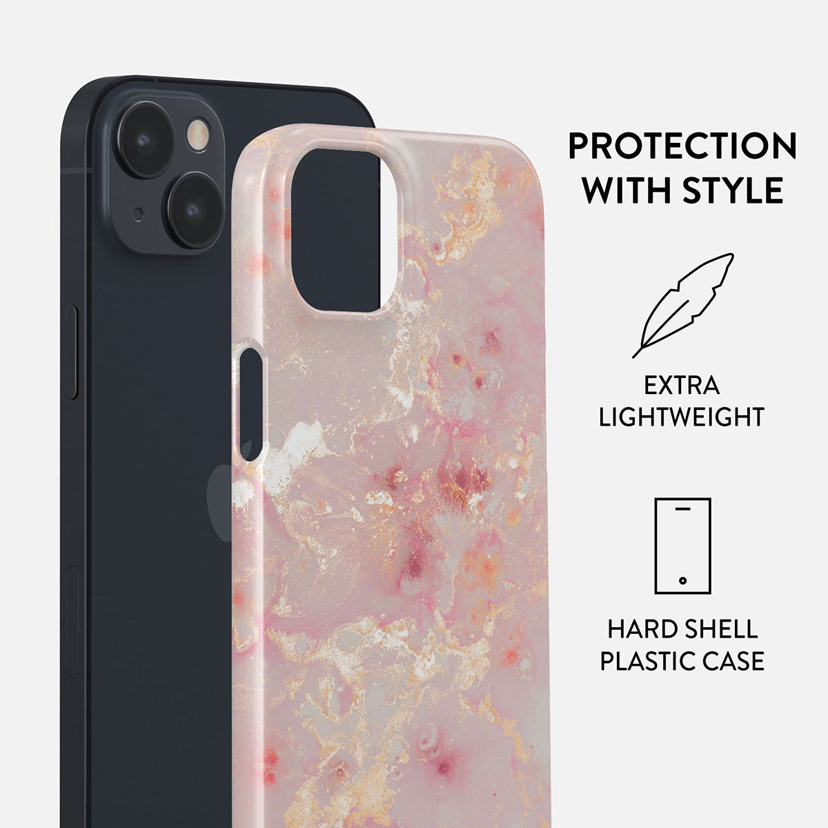 Golden Coral - Pink iPhone 15 Case