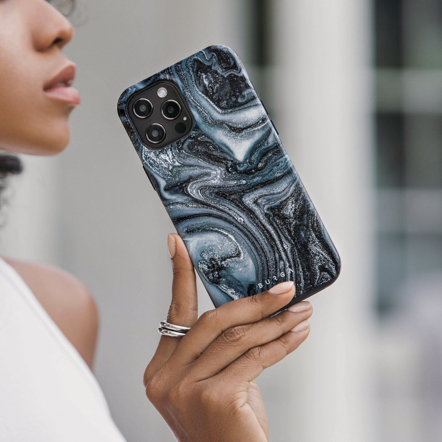 Navy Trench - Blue iPhone 15 Case