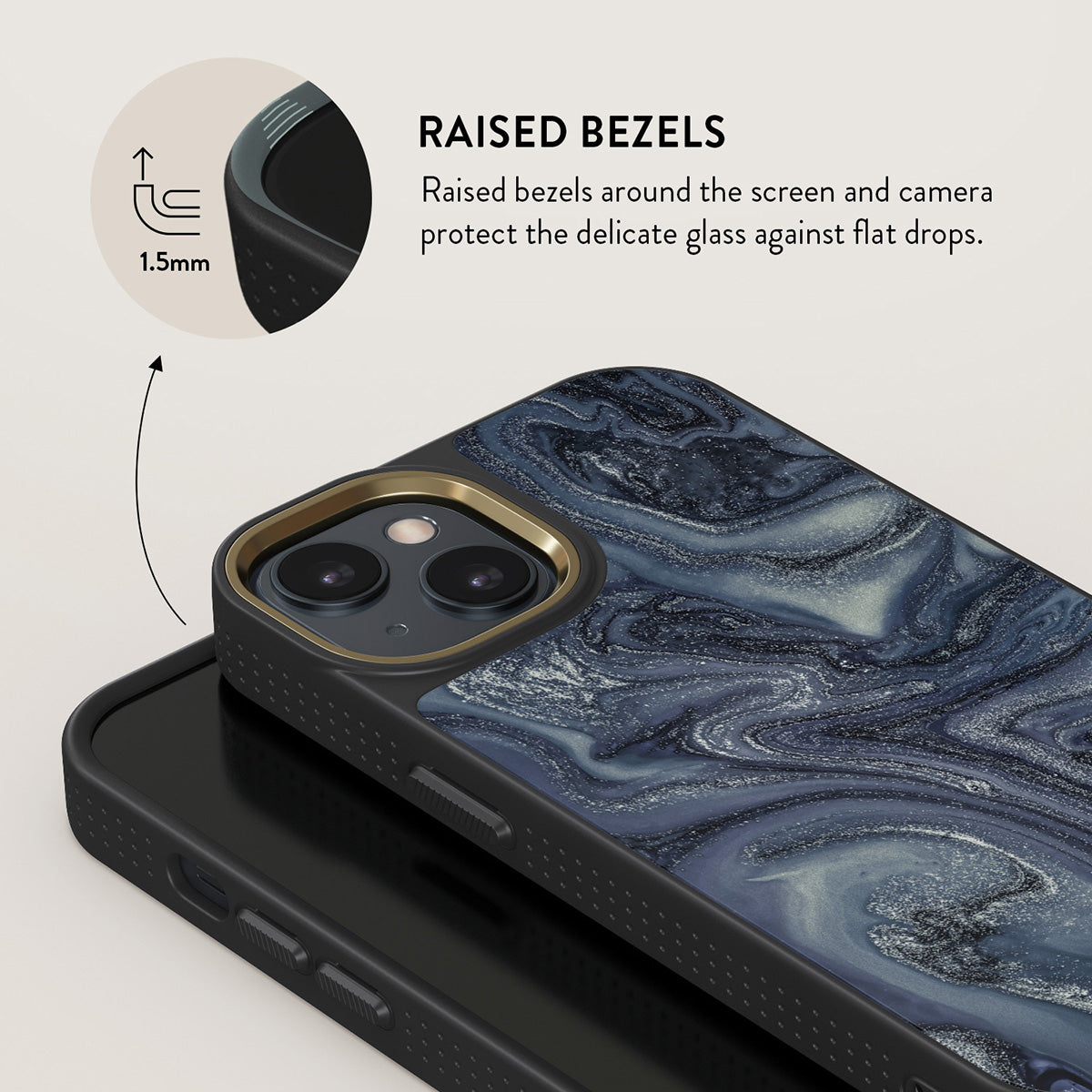 Navy Trench - Blue iPhone 15 Case