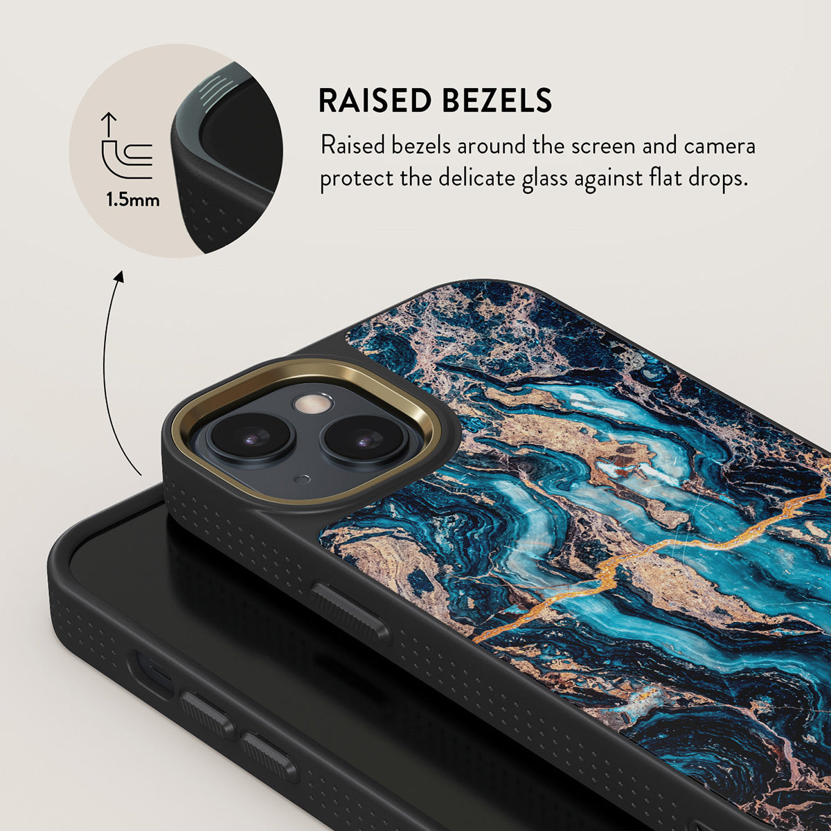 Mystic River - Blue Marble iPhone 15 Case