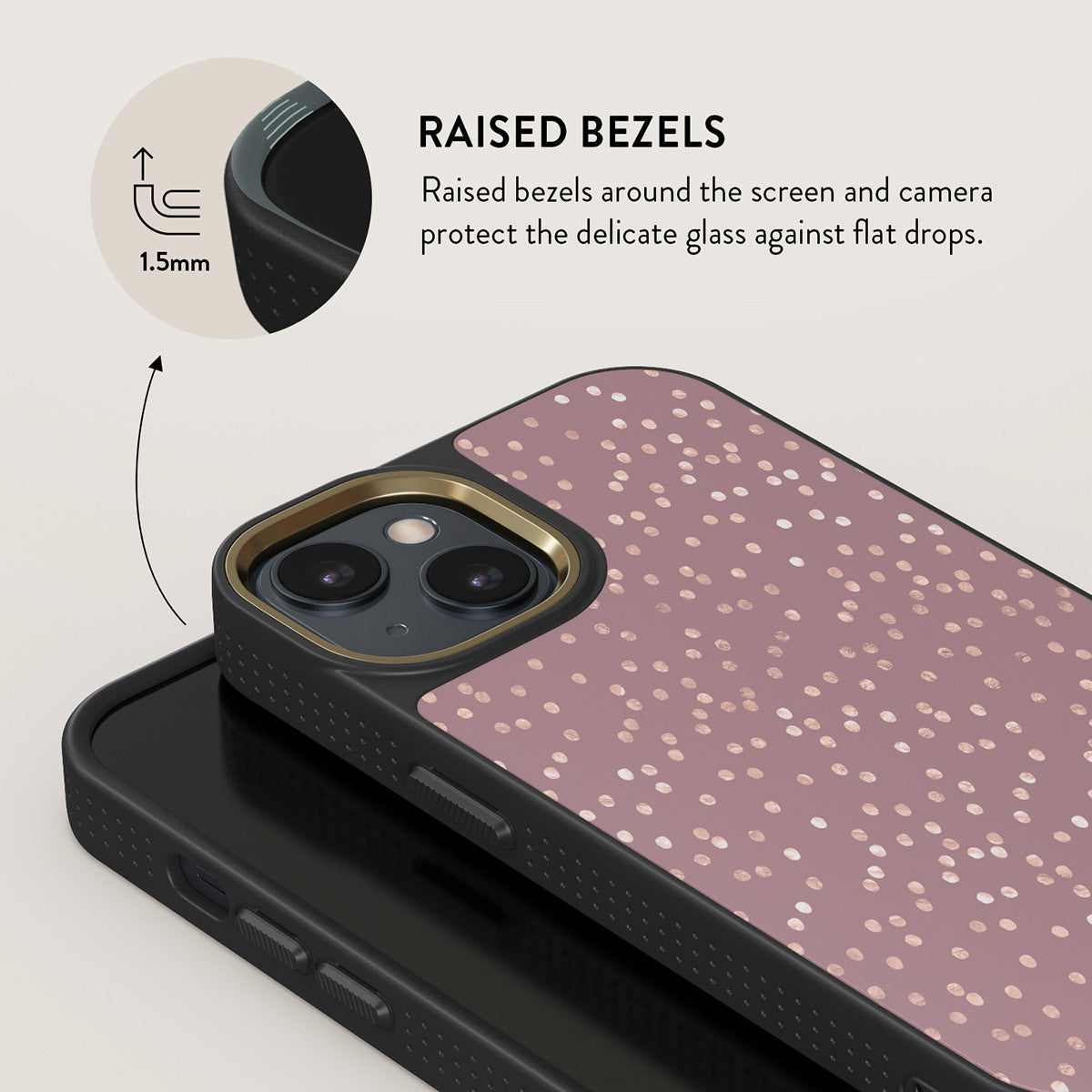 Hot Cocoa - Spotted iPhone 15 Case