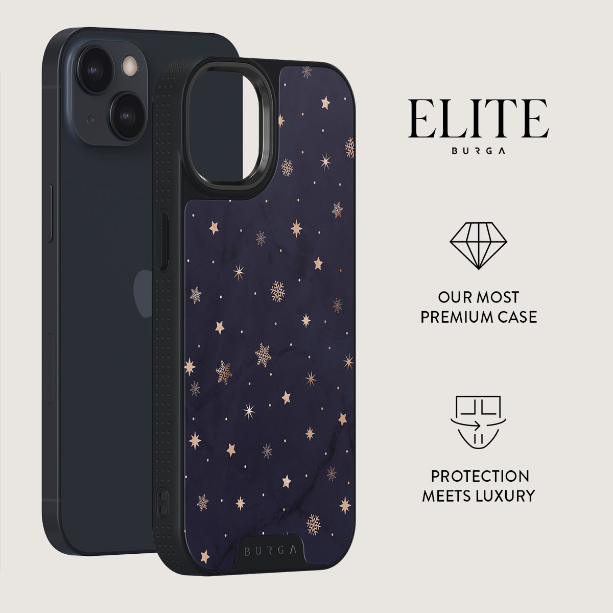 Midnight Kiss - Star iPhone 15 Case