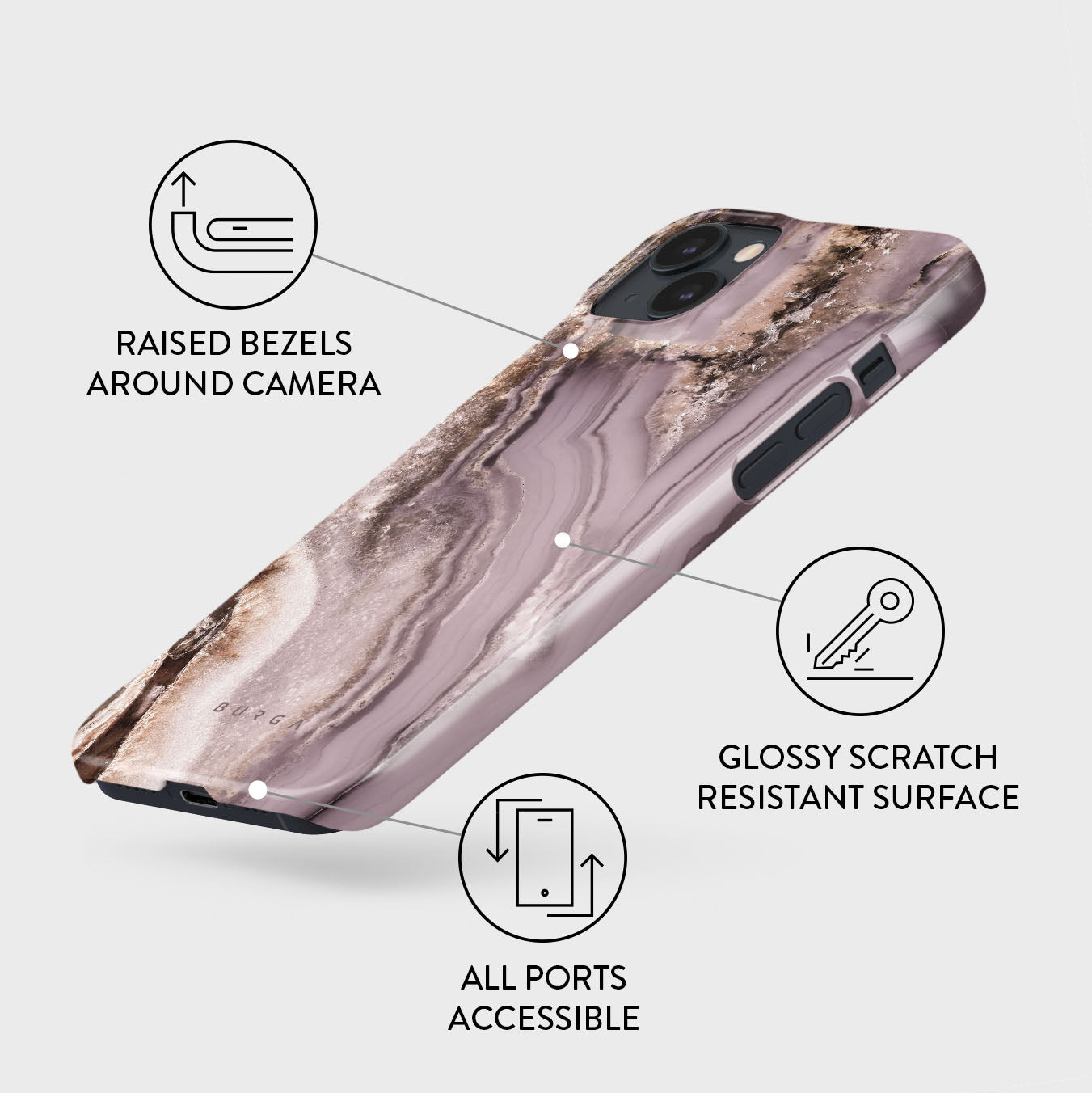 Golden Taupe - Fashion iPhone 15 Case