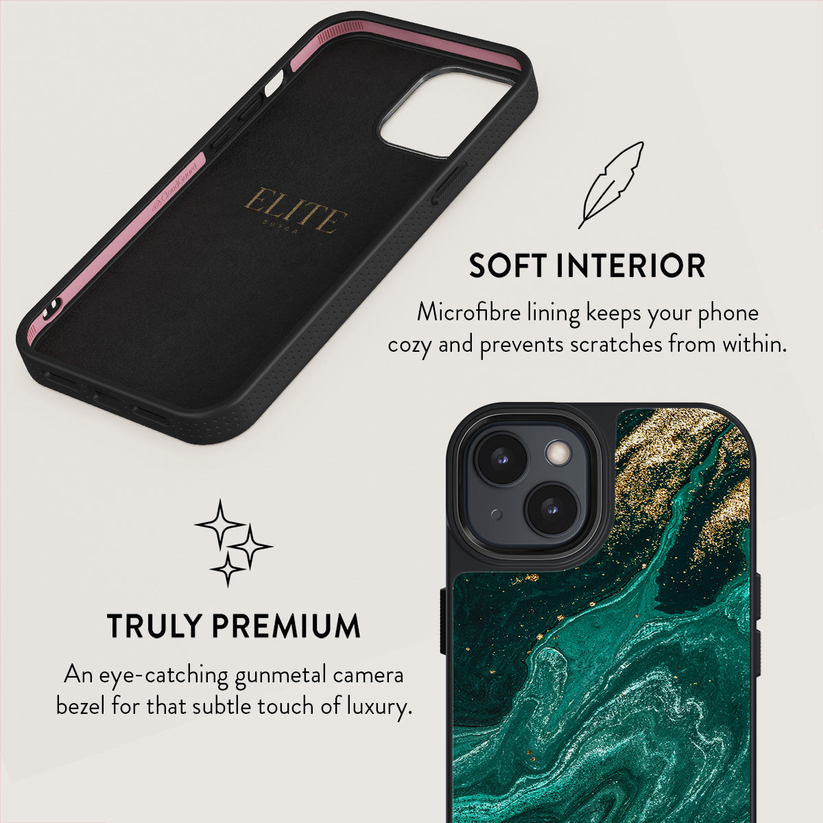 Emerald Pool - Elegant iPhone 15 Case