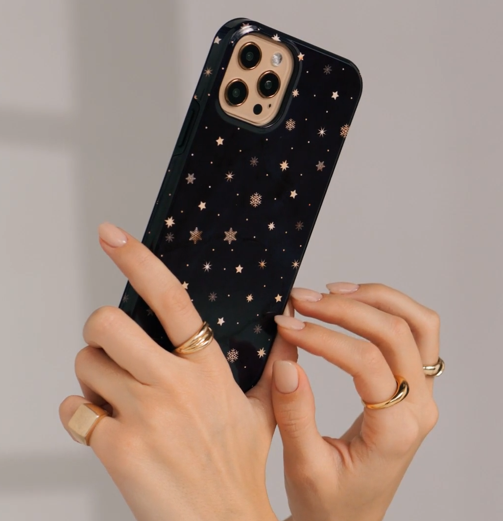 Midnight Kiss - Star iPhone 15 Case